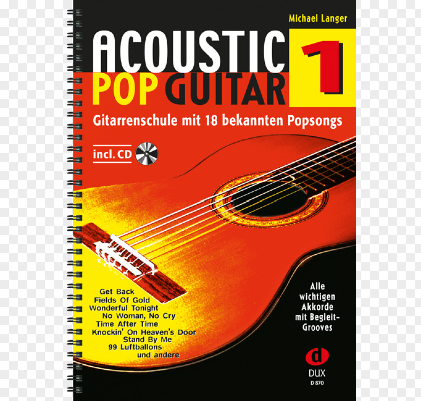 Band Pop Acoustic Guitar: Einführung In Die Welt Des Fingerstyle. 2 Guitar Vol 1 / Langer Michael Book Gitarrenschule PNG
