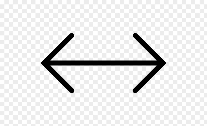 Horizontal Line Arrow Symbol Download PNG