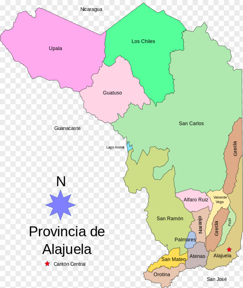 La Fortuna San Carlos Alajuela Provinces Of Costa Rica Atenas Arenal Volcano Cavernas De Venado PNG