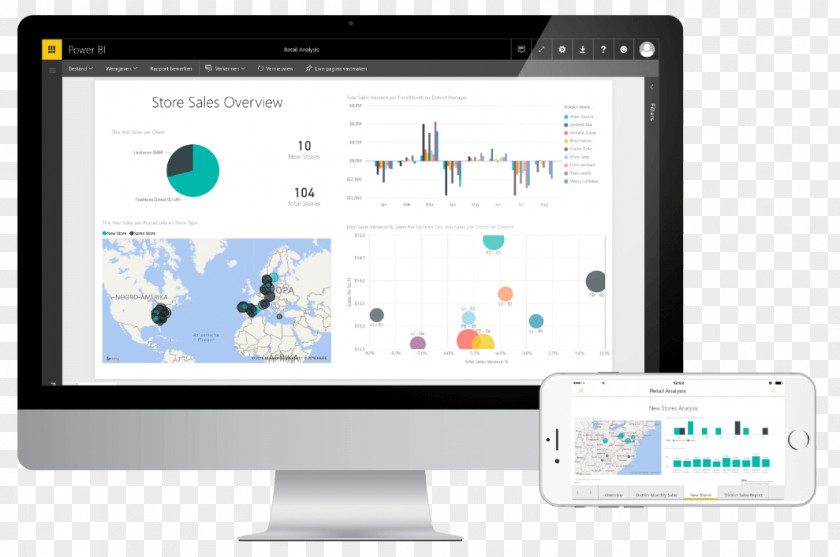 Microsoft Power BI Computer Software Business Intelligence Excel PNG