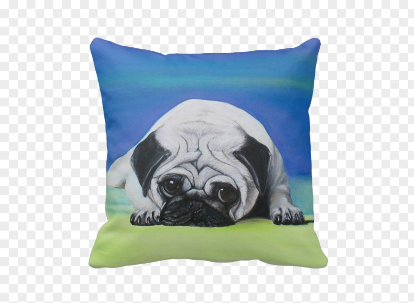 Puppy Pug Dog Breed Toy Pillow PNG