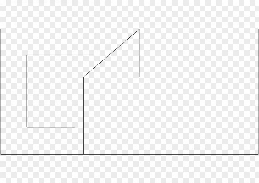 Single Bed Top Paper Line Angle Point Diagram PNG