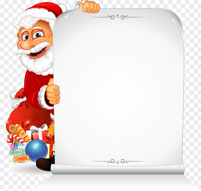 Vector Santa Label Claus Royalty-free Clip Art PNG