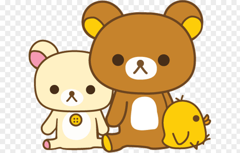 Bear Rilakkuma Kavaii San-X Toy PNG