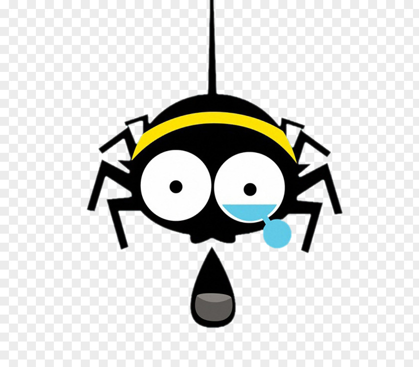 Crying Spider Animal Clip Art PNG