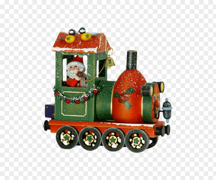 Santa Claus Train Locomotive Christmas Käthe Wohlfahrt PNG