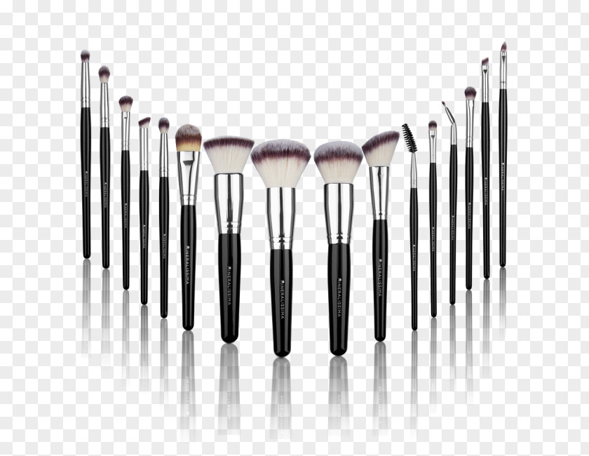 All Makeup Brushes Make-Up Cosmetics Foundation Face Powder PNG