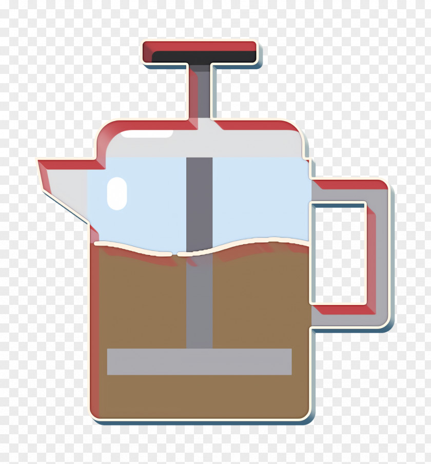 French Press Icon Food And Restaurant Coffee Shop PNG