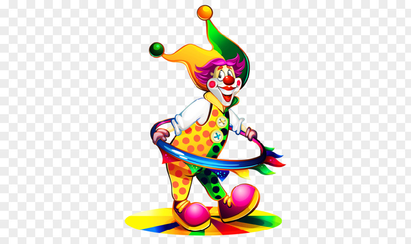 Funny Clown Circus Clip Art PNG