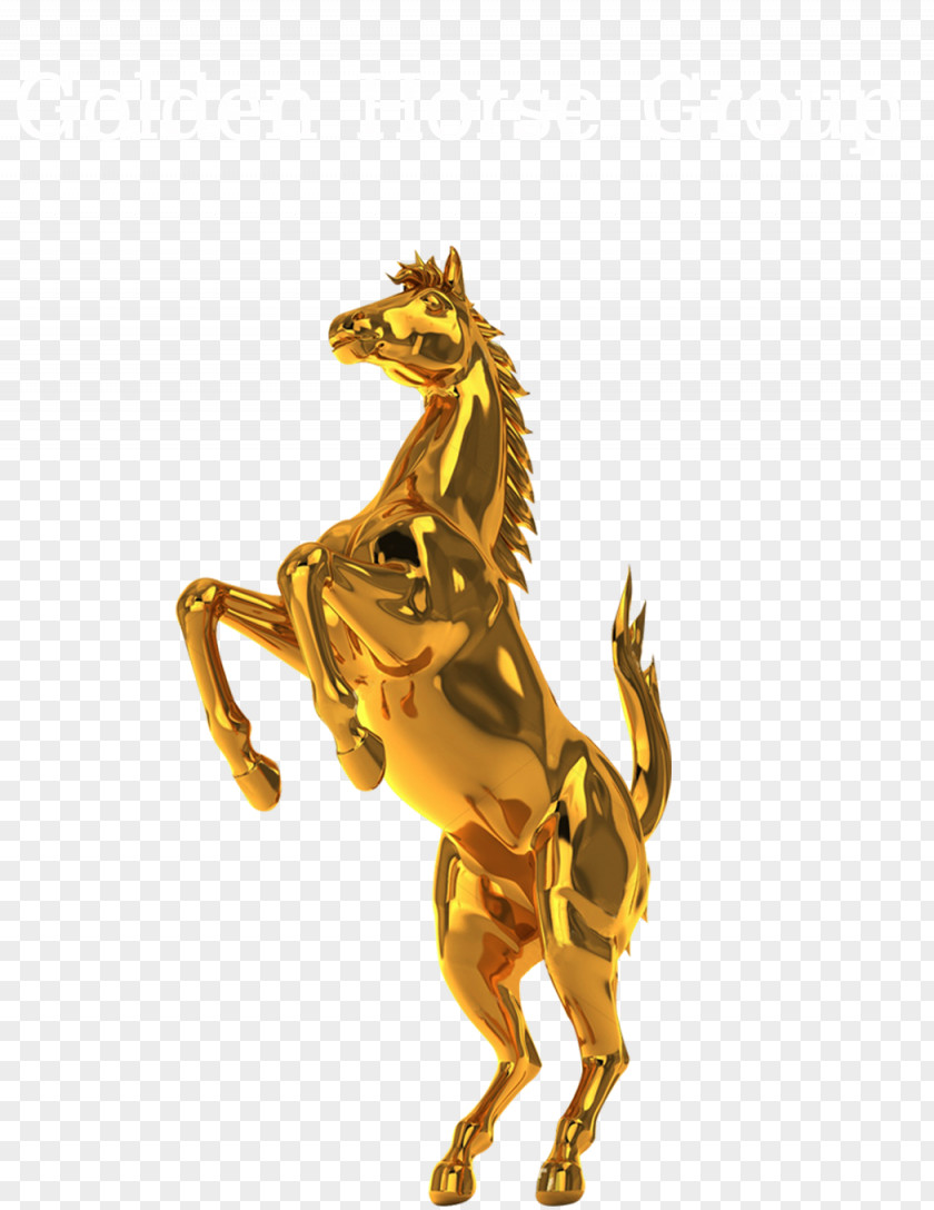 Golden Horse Mustang Jungle Water Park Royalty Payment Logo PNG