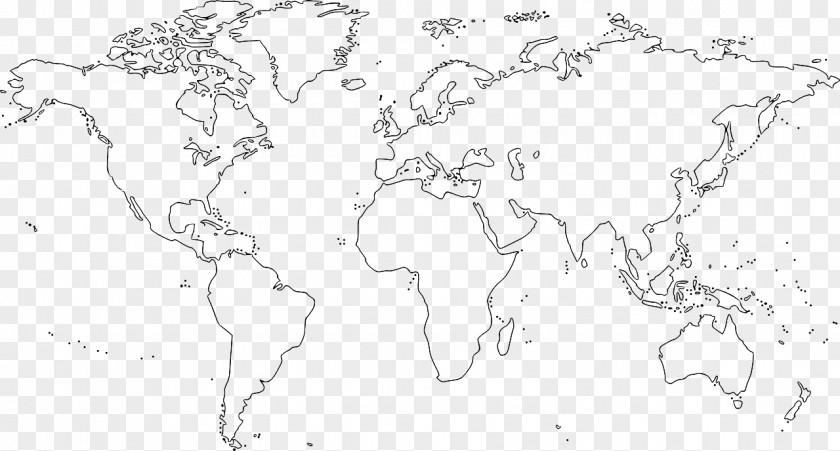 Sights Of The World Map Drawing Globe PNG