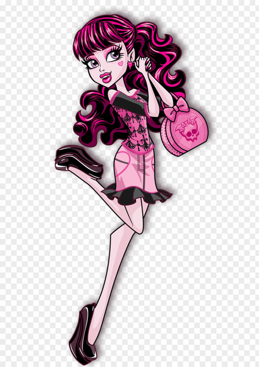 Caneca Draculaura Monster High Doll Clawdeen Wolf Frankie Stein PNG