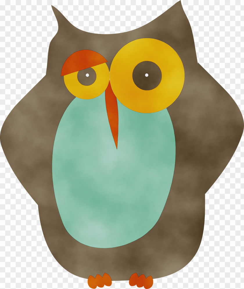 Flightless Bird Of Prey Watercolor Background PNG