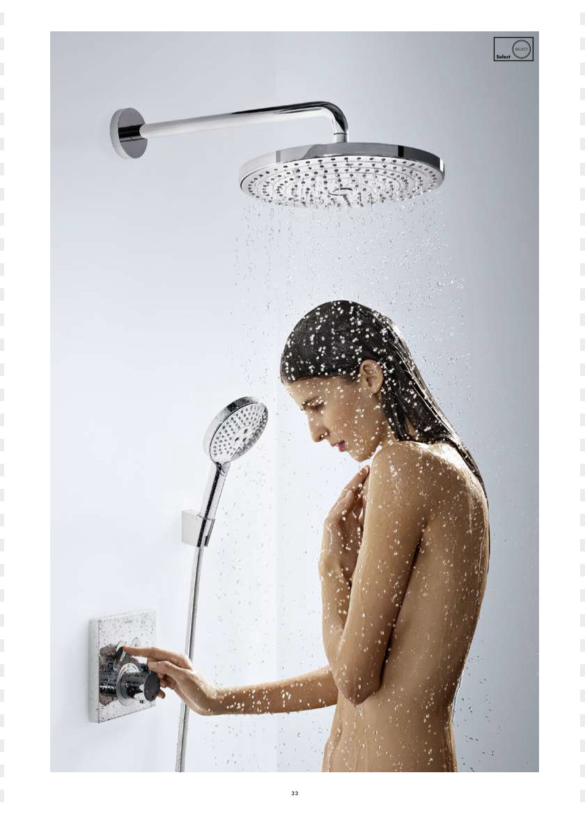 Shower Hansgrohe Thermostat Bathroom Valve PNG