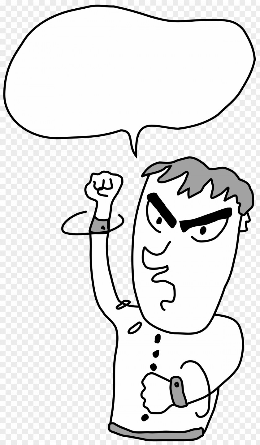 Angry Man Profanity Word Vulgarity Language Clip Art PNG