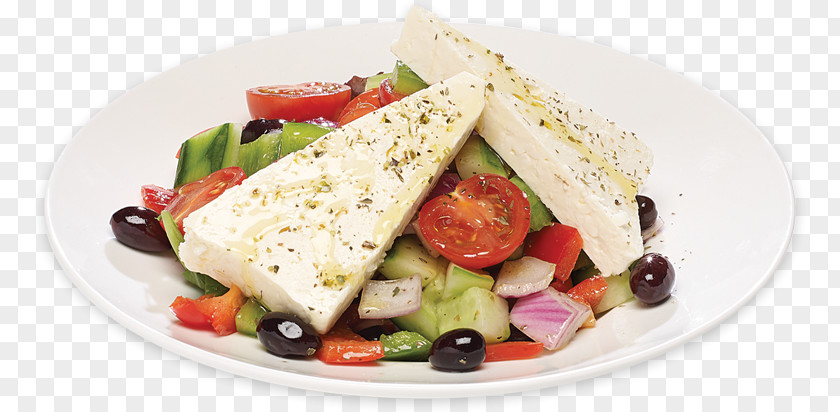 Grilled Salmon Greek Salad Fattoush Restaurant Feta PNG