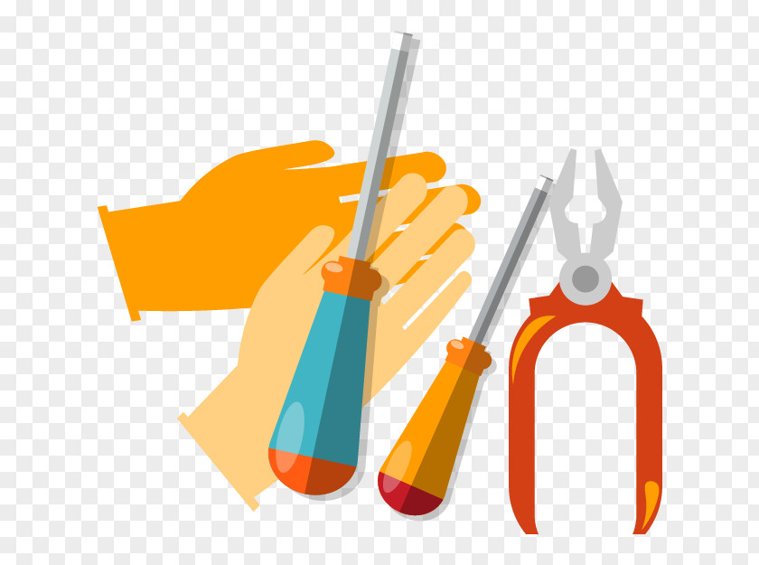 Painted Electrician Tool Line PNG