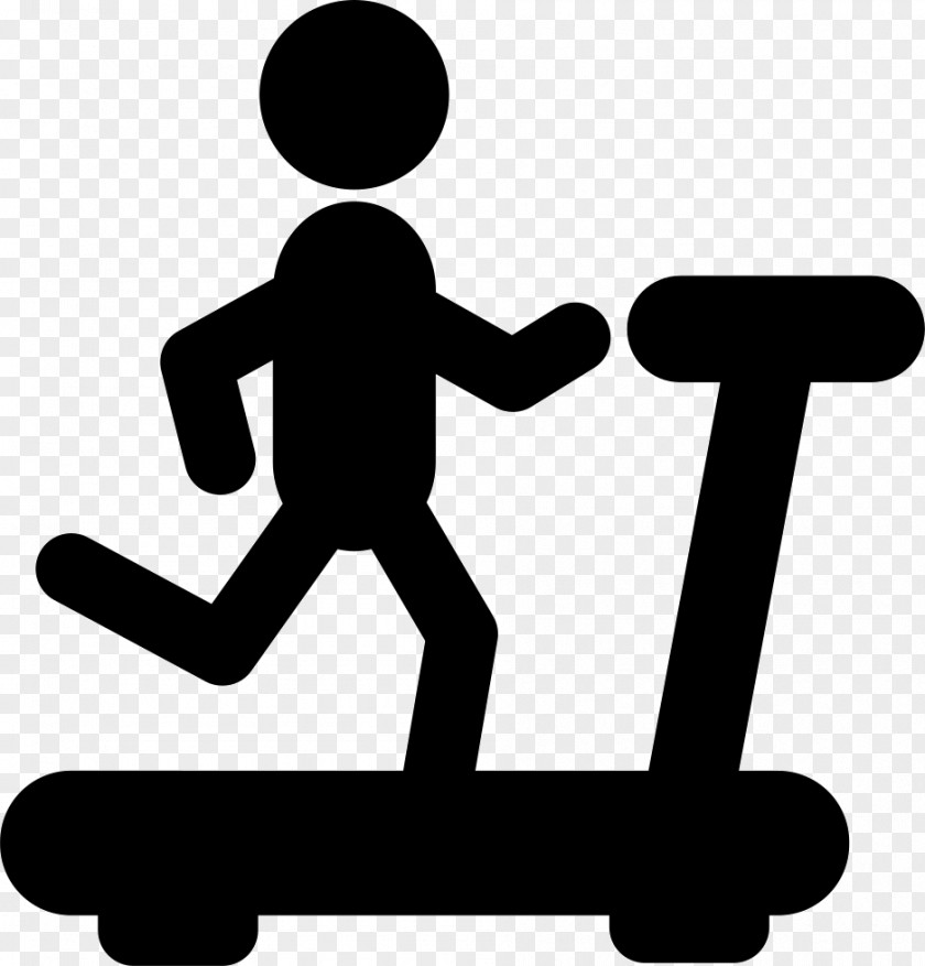 Silhouette Treadmill Fitness Centre Clip Art PNG