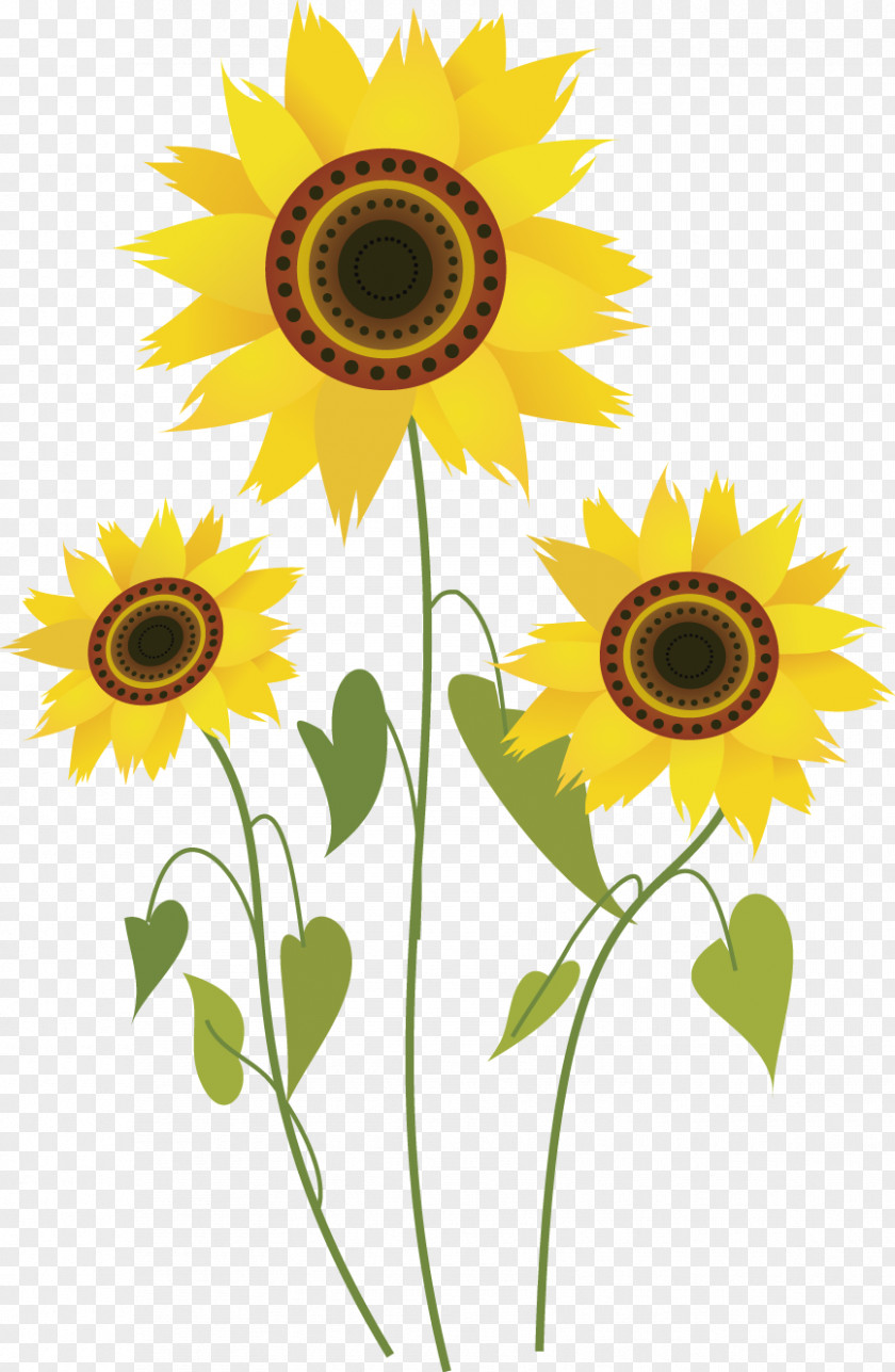 Cartoon Sunflower Flowers Common Drawing Computer File PNG