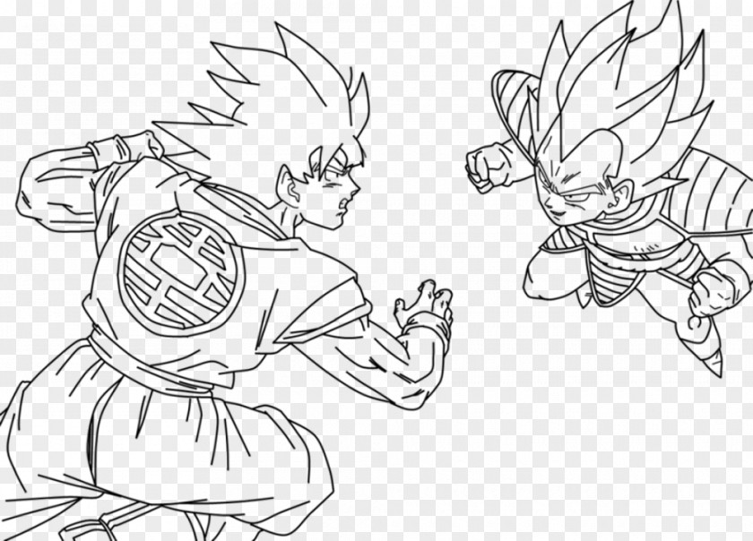 Goku Vegeta Frieza Drawing Dragon Ball PNG