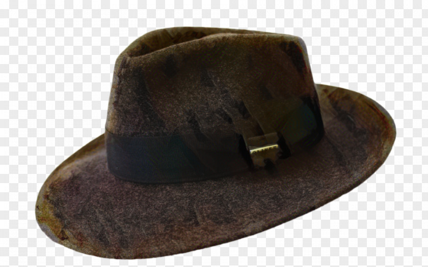Leather Fur Cowboy Hat PNG