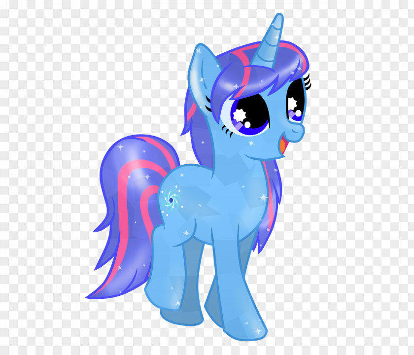 Pony Horse Mammal Animal Cobalt Blue PNG