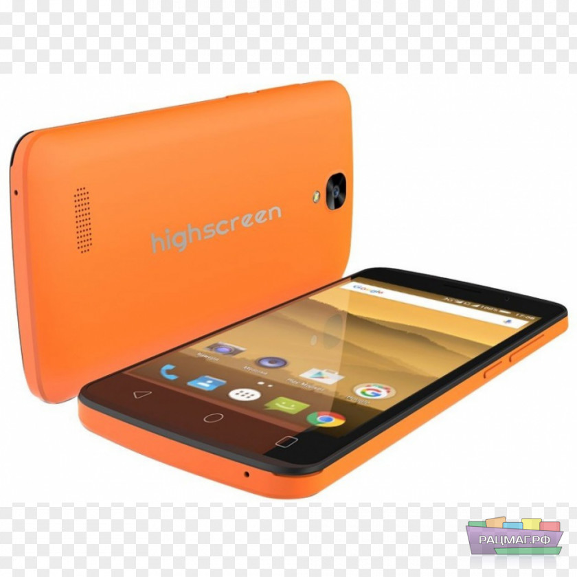 Smartphone Sony Ericsson Xperia Pro Highscreen Pure J, Orange Feature Phone PNG