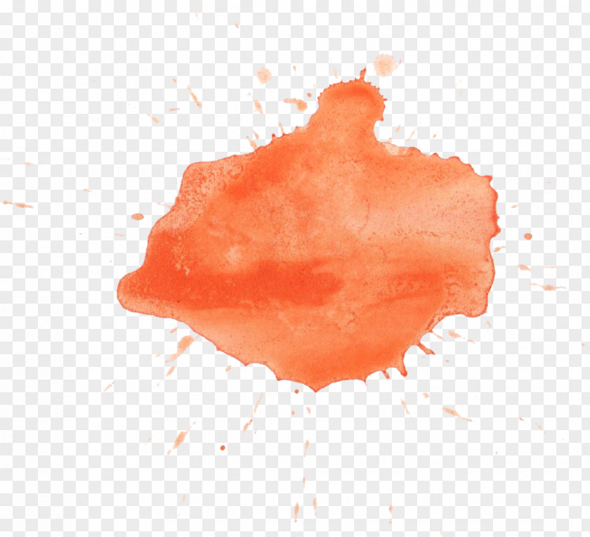 Water Color Orange Watercolor Painting Clip Art PNG