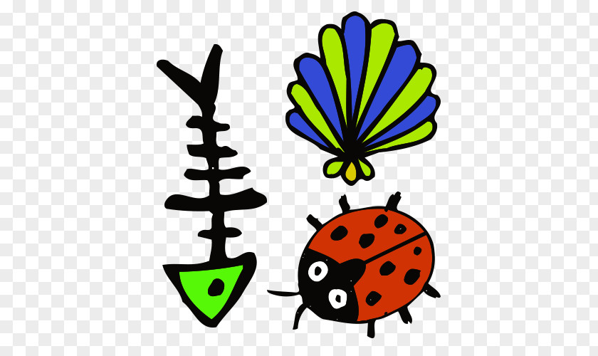 Cartoon Little Fish Ladybug Clip Art PNG