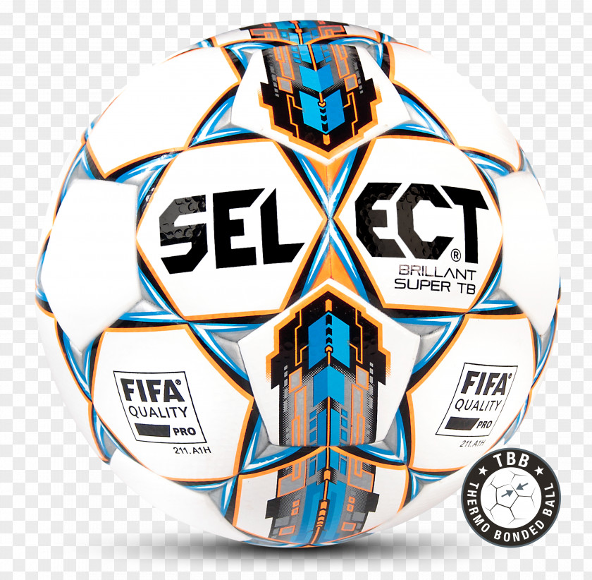 Football Select Brillant Super TB Soccer Ball Míč Bílo-modrá PNG
