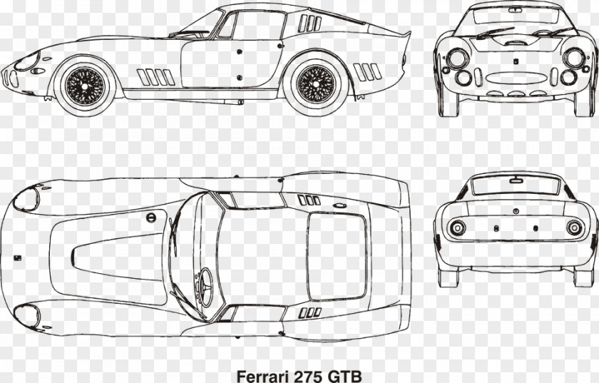 Ferrari 275 Car LaFerrari Drawing PNG