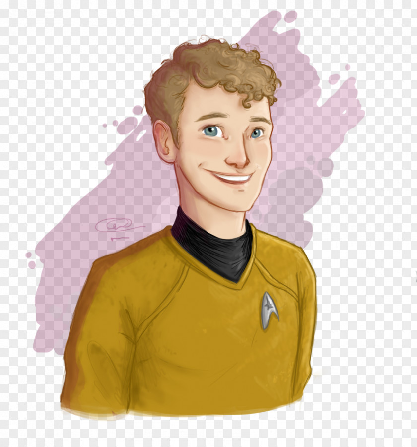 Pavel Chekov Star Trek Anton Yelchin Drawing PNG
