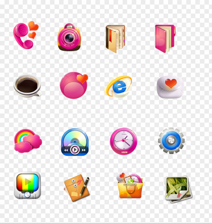Pink Series Software Icon Pixel PNG