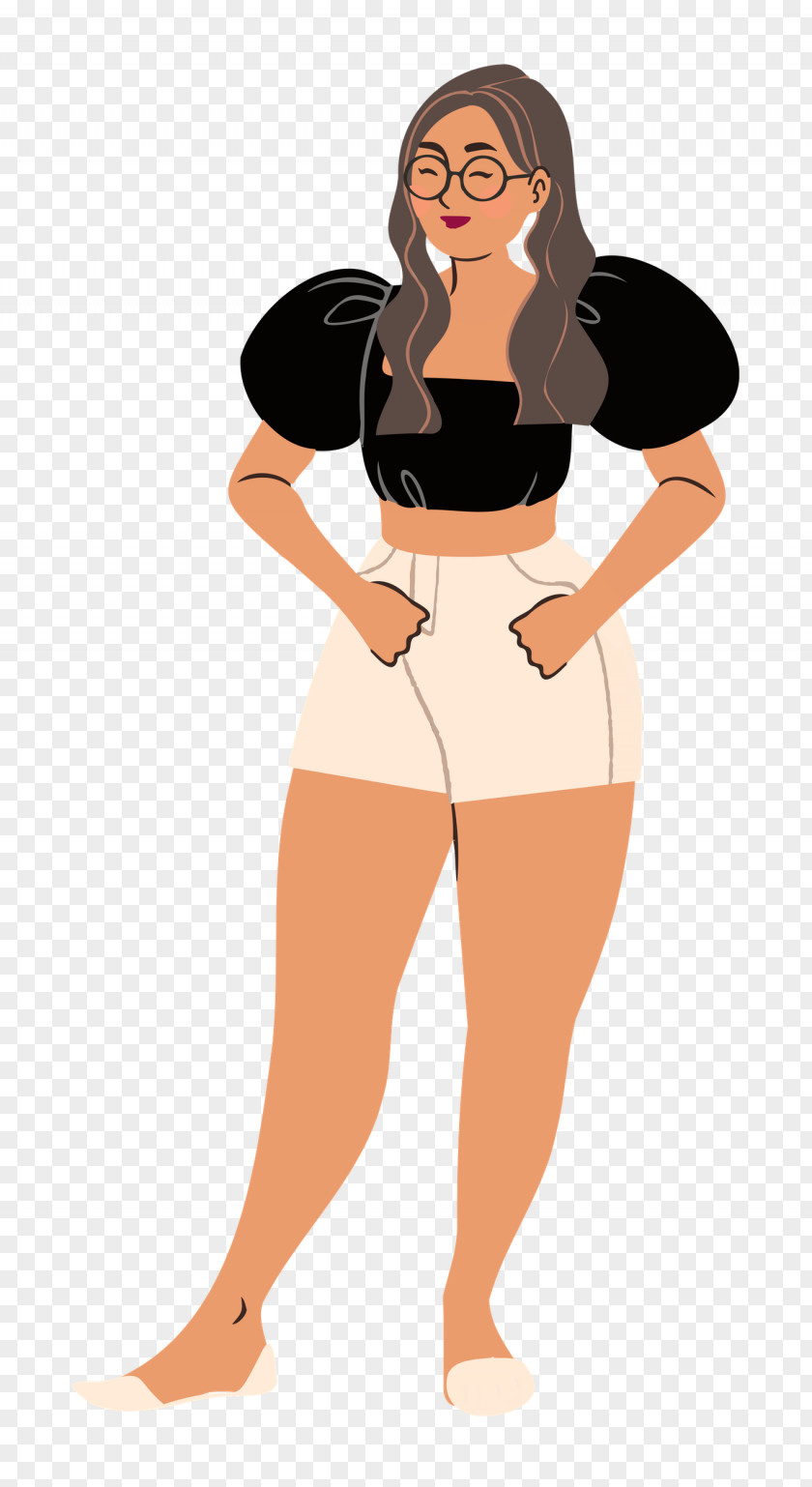 Standing Girl Woman PNG