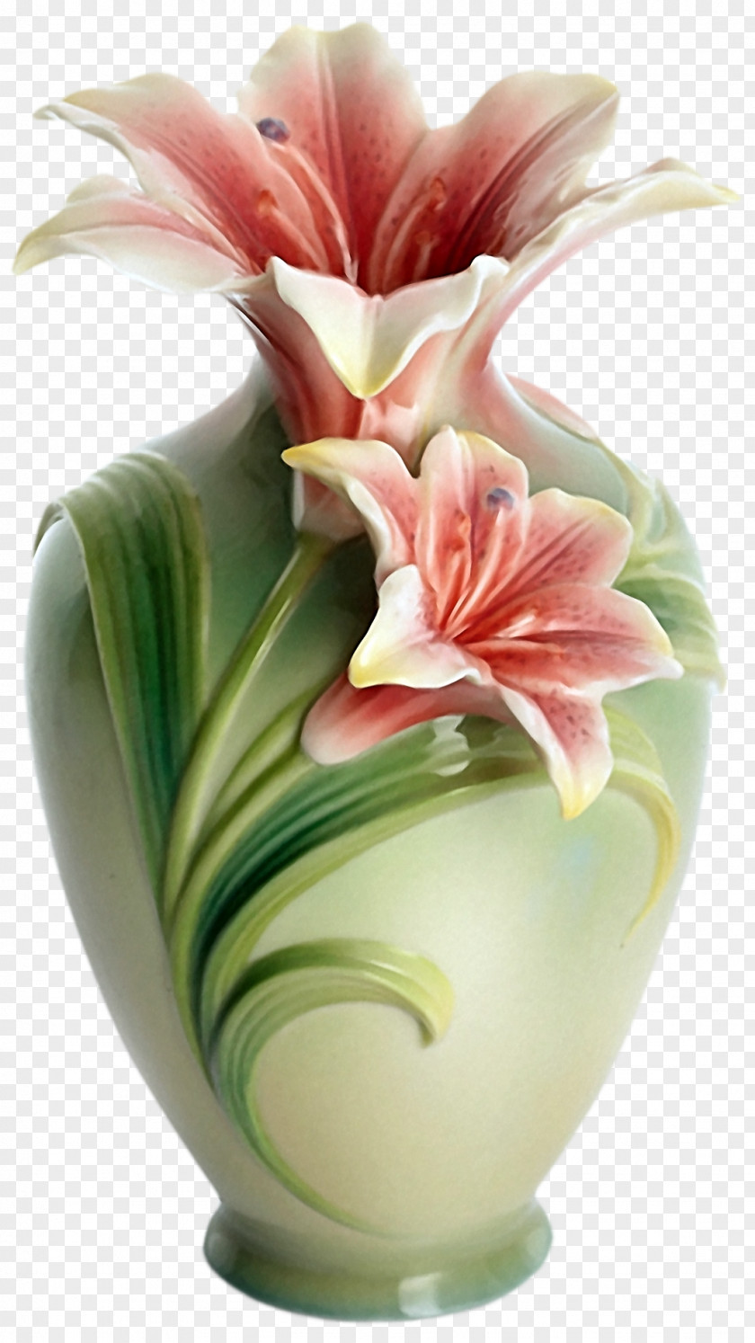 Vase Franz-porcelains Flower Clay PNG
