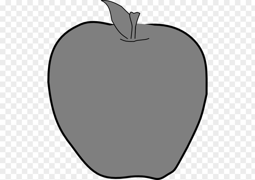 Gray Clipart Apple Clip Art PNG