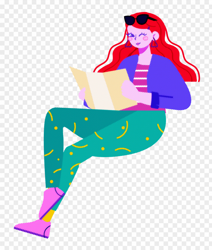 Sitting Girl Lady PNG