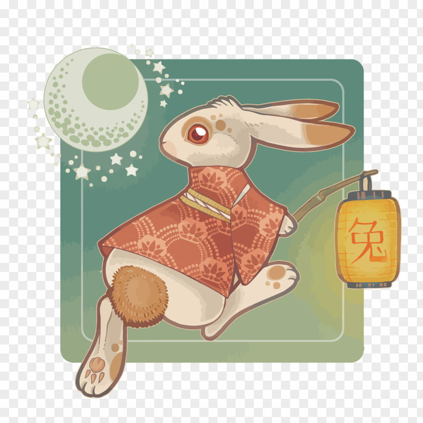 Vector Rabbit Cartoon Drawing Illustration PNG