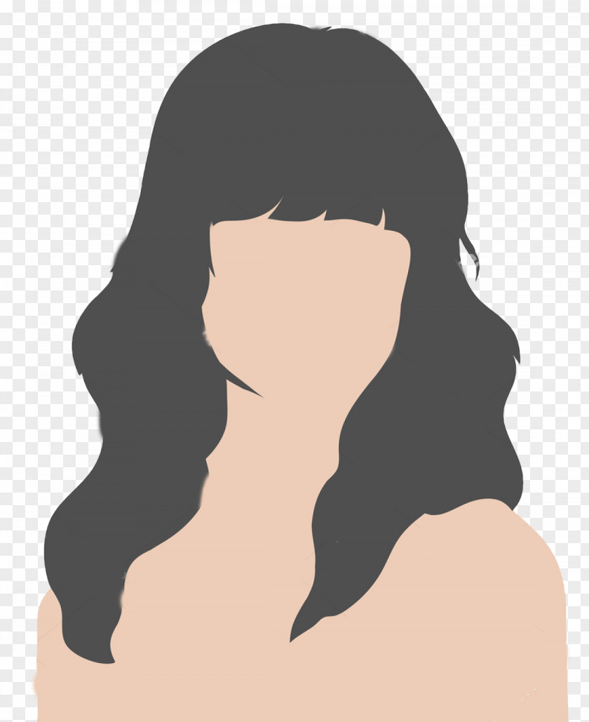 Long Hair Lip Cartoon PNG