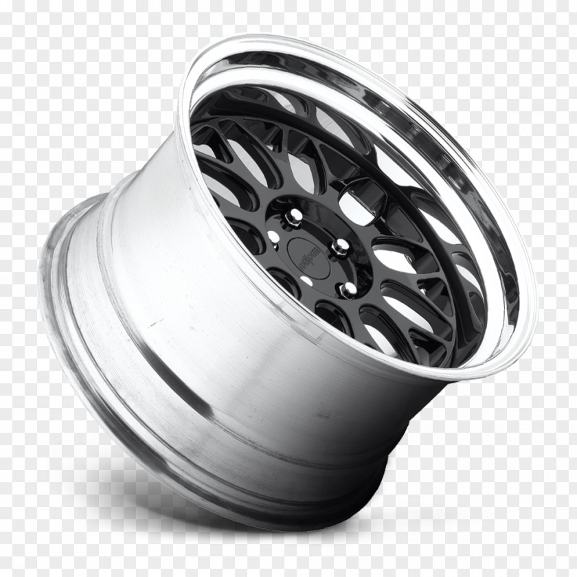 Silver Alloy Wheel Spoke Tire Rim PNG