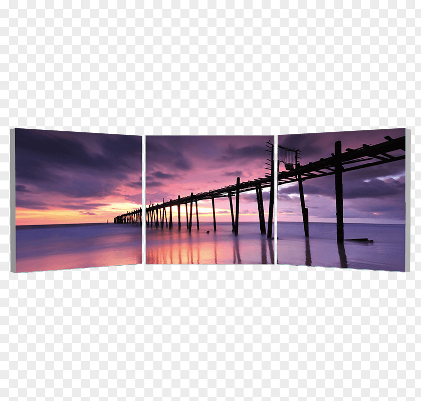 Sky Wall Triptych AptDeco Picture Frames Sunset PNG