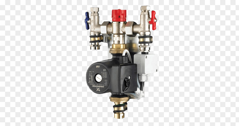 Underfloor Heating Thermostatic Mixing Valve System Hydronics PNG