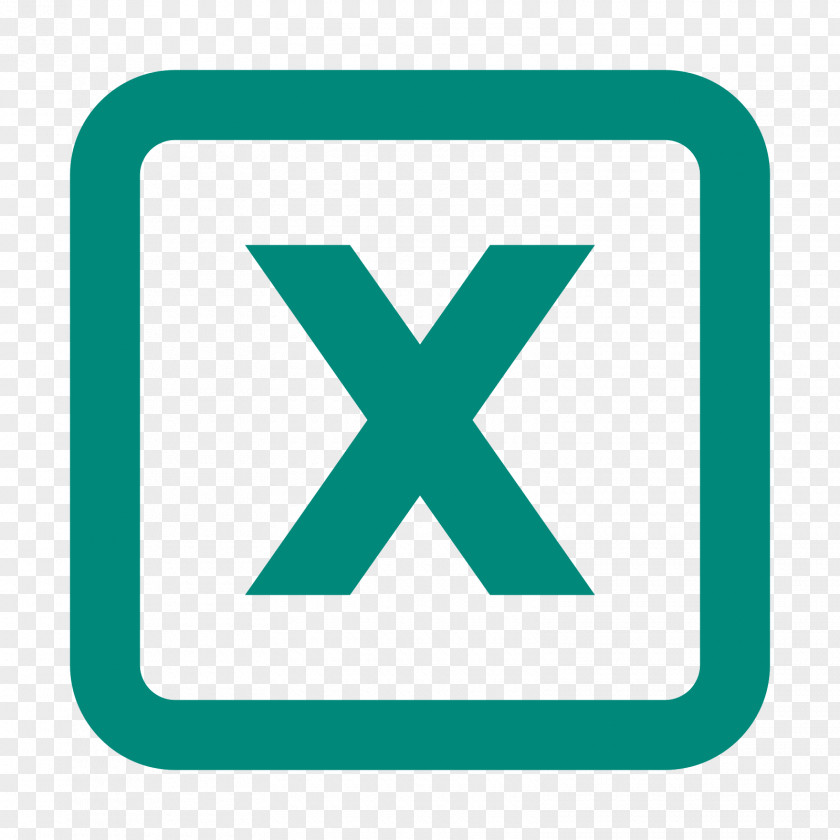 X Mark Check Checkbox Flat Design PNG