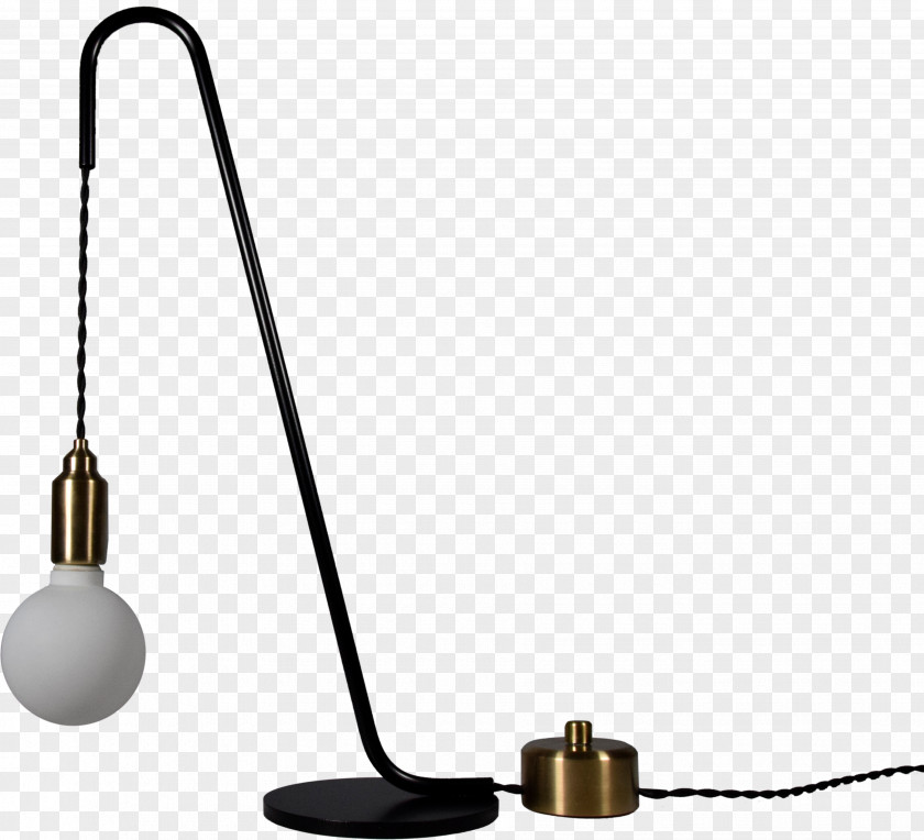 Brass Steel Glass Lamp PNG