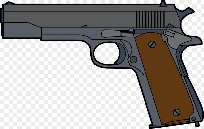 Cartoon Gun Cliparts Pistol Firearm Clip Handgun Art PNG