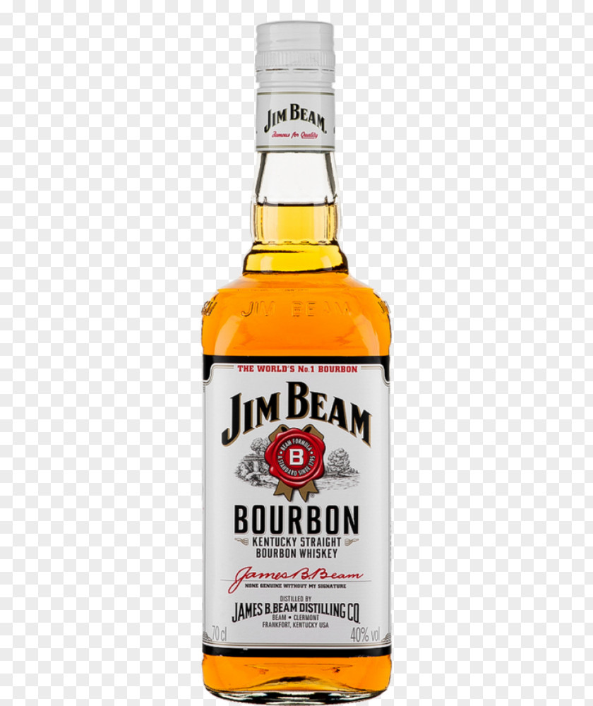 Drink Bourbon Whiskey Distilled Beverage Jim Beam White Label American PNG