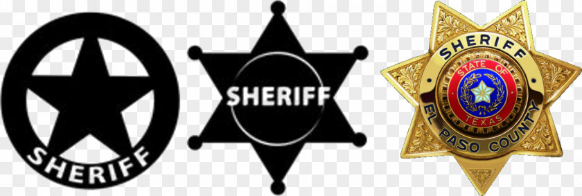 Sheriff Star Badge Police Emblem American Frontier PNG