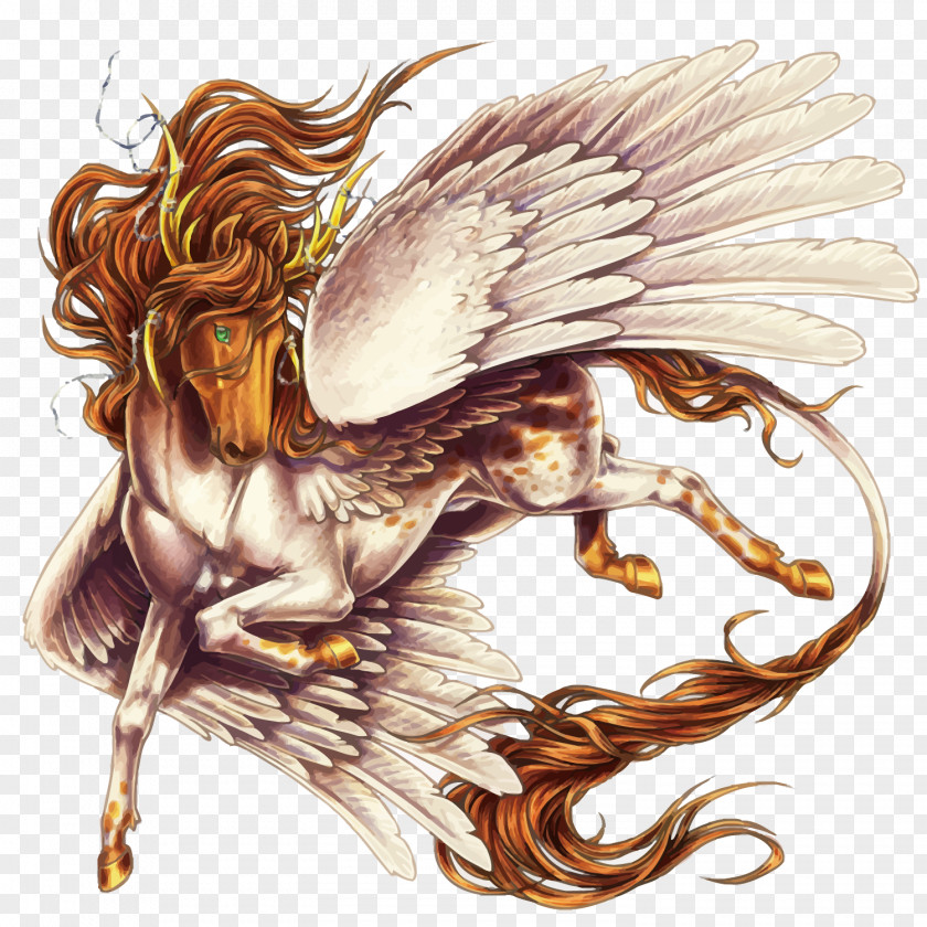 Vector Pegasus Horse Mythology Legendary Creature Fantasy PNG