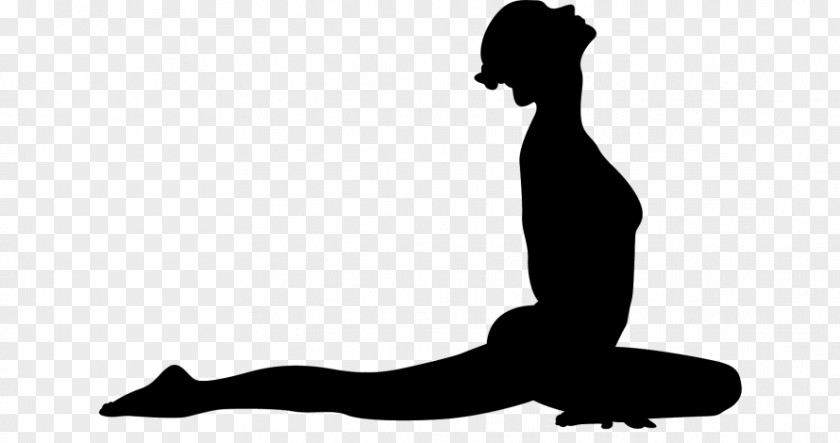 Yoga Silhouette Asana Clip Art PNG