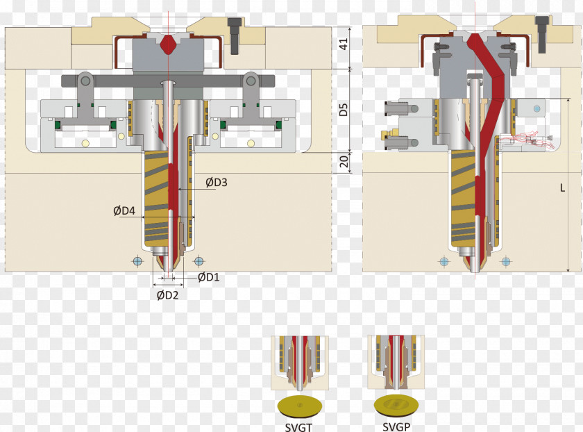 Design Hot Runner Valve Injection Moulding Molding PNG